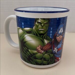 Marvel Avengers Superheroes Mug Cup Hulk Iron Man Captain America Black Panther